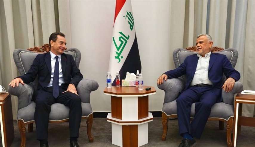 العامري يبحث مع السفير الفرنسي خطوات تشكيل الحكومة
