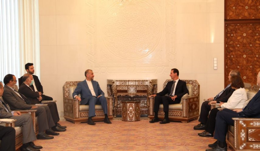 امیرعبداللهیان با بشار اسد دیدار کرد
