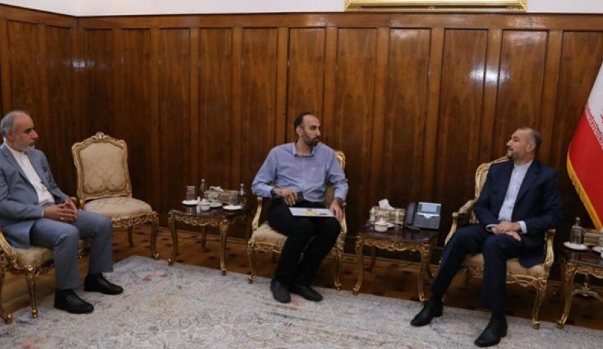 دیدار فرزند حمید نوری با امیرعبداللهیان