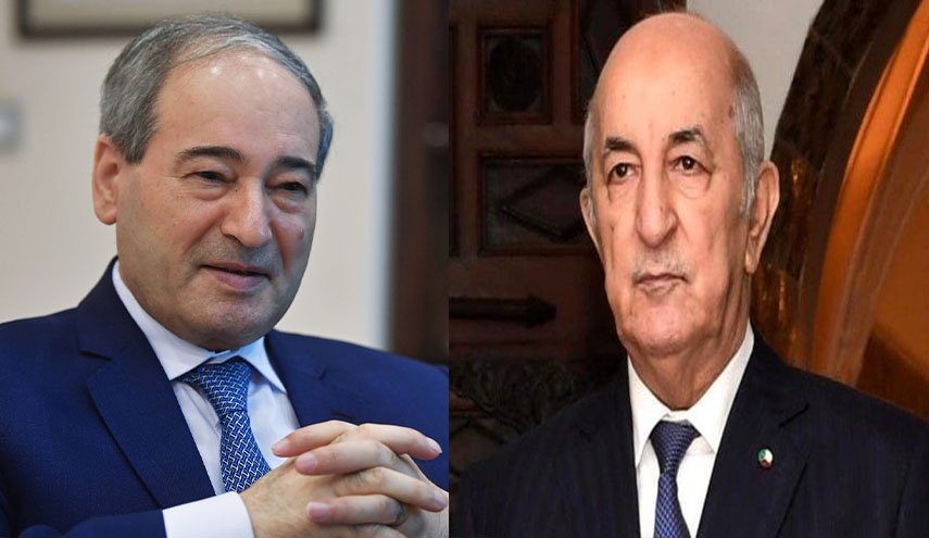 رئيس الجزائر يستقبل وزير خارجية سوريا.. ماذا دار في اللقاء؟