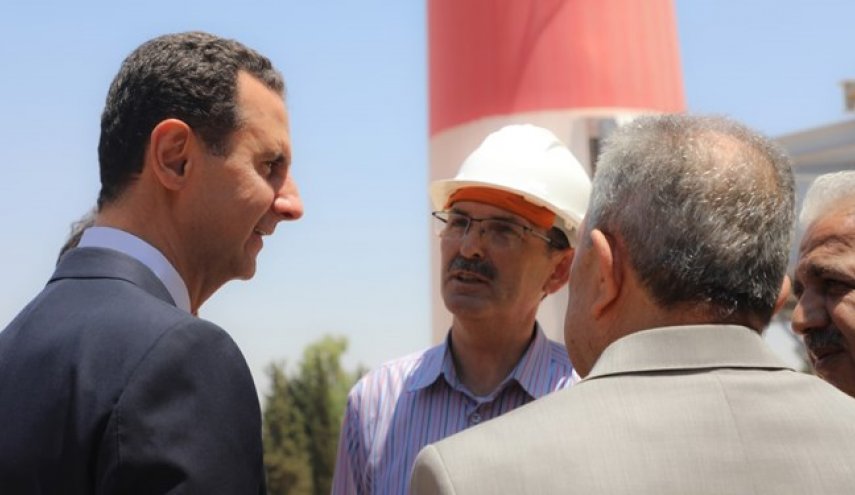 بشار اسد برای اولین بار از زمان آزادسازی وارد حلب شد+عکس