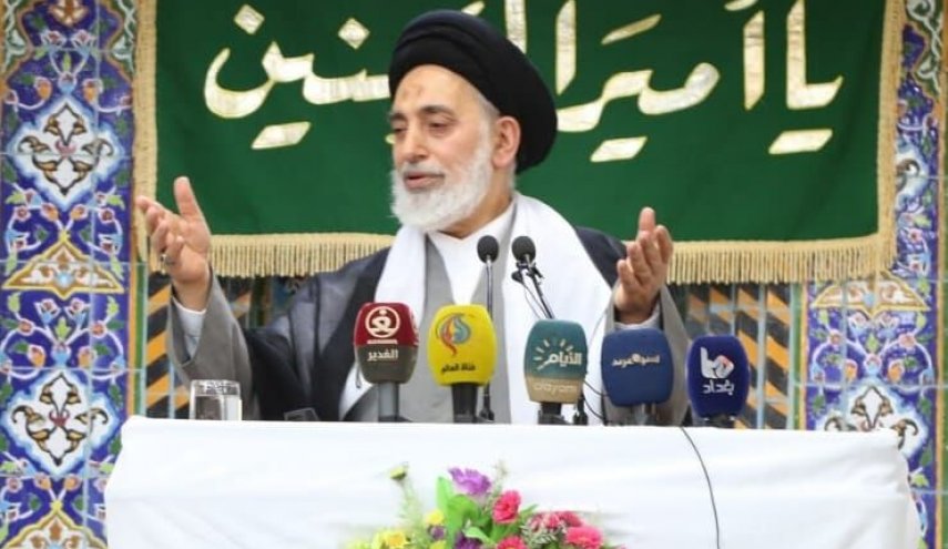 امام جمعه نجف: عراق در ائتلاف ضد ایرانی آمریکا نخواهد بود/ «سلام یا مهدی» شرق و غرب را لرزاند