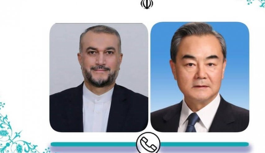 گفتگوی تلفنی وزرای امور خارجه جمهوری اسلامی ایران و چین