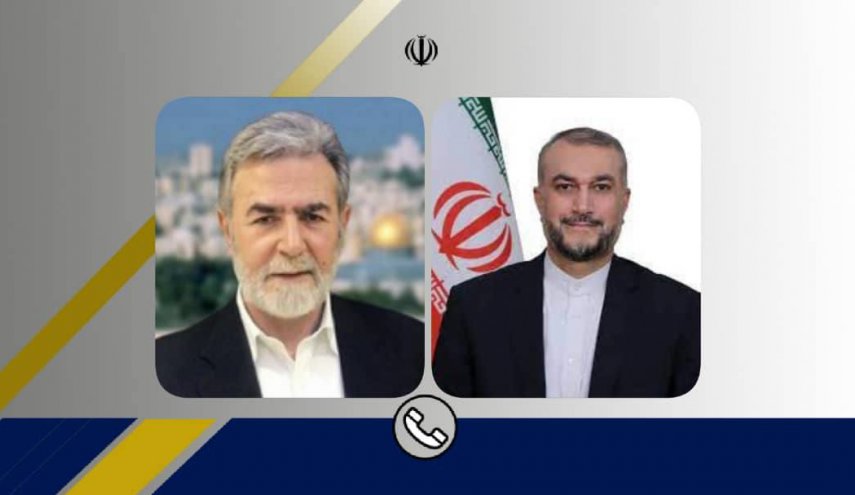 رایزنی تلفنی امیرعبداللهیان با دبیر کل جنبش جهاد اسلامی فلسطین