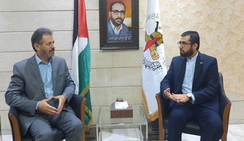 دیدار مشاور سیاسی سفارت ایران در لبنان با نماینده جهاد اسلامی فلسطین