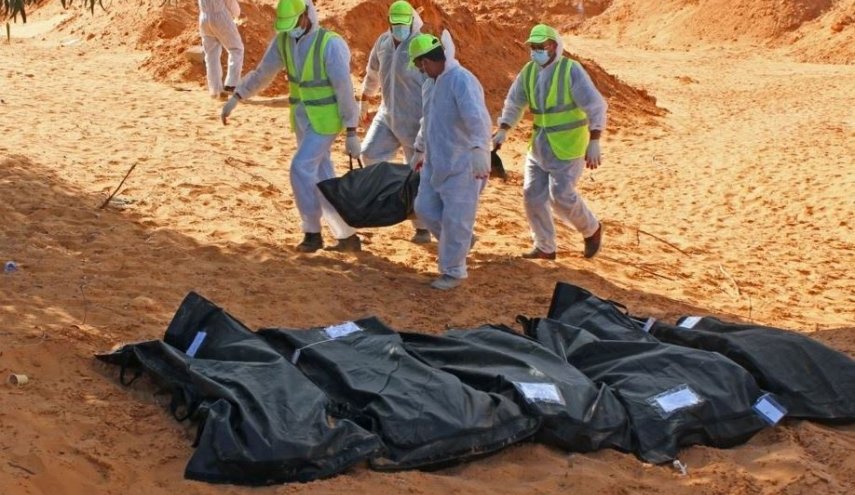 البحث عن المفقودين في مقابر ترهونة