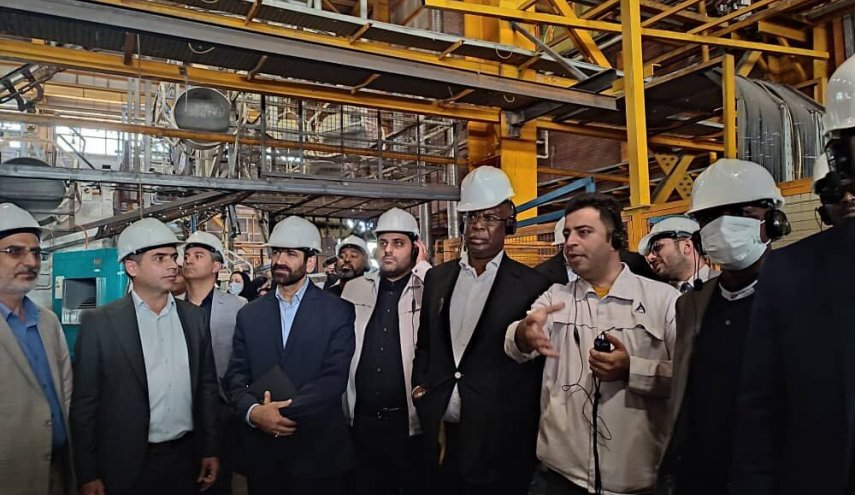 وزير النفط النيجيري يتفقد وحدة صناعية في محافظة قزوين