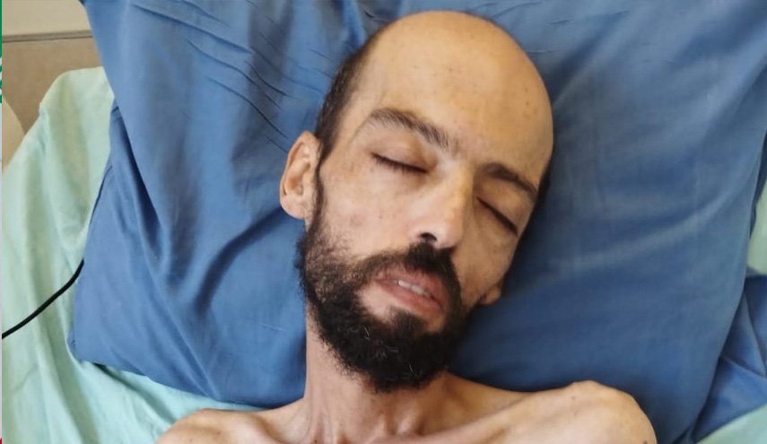 تصاویری ناراحت‌کننده از اسیر فلسطینی پس از 169 روز اعتصاب غذا