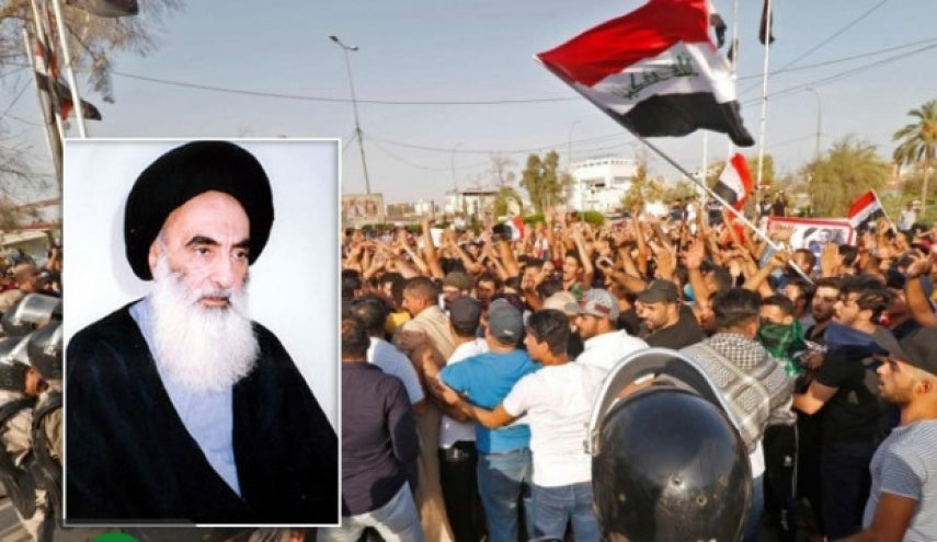 دور بارز لآية الله السيستاني في تهدئة أوضاع العراق خلال الاحداث الاخيرة 