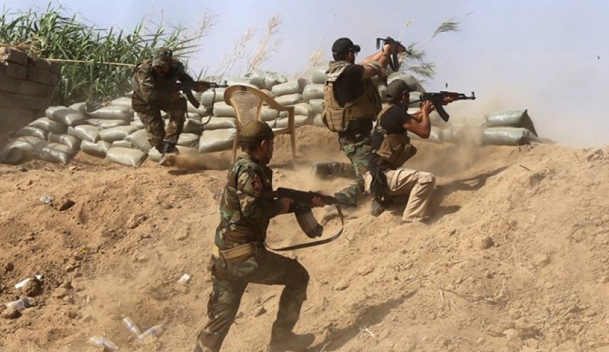 مقابله نیروهای الحشدالشعبی با حمله داعش+فیلم