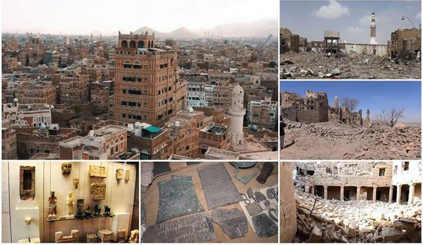 استهداف العدوان للآثار والمعالم اليمنية.. حقد وإجرام!