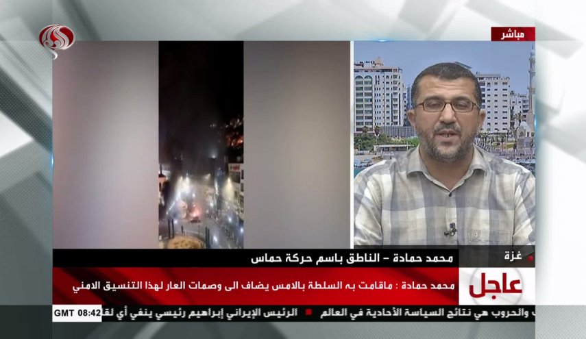 سخنگوی جنبش حماس در گفتگو با العالم: اقدام تشکیلات خودگردان در بازداشت دو فلسطینی جنایت بزرگی است