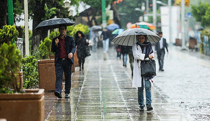 رگبار باران در ۹ استان/ نفوذ گرد و غبار به ۸ استان