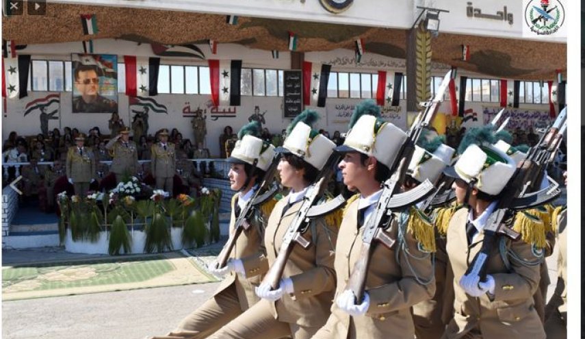 تخريج دفعة جديدة من طالبات الكلية العسكرية السورية للبنات