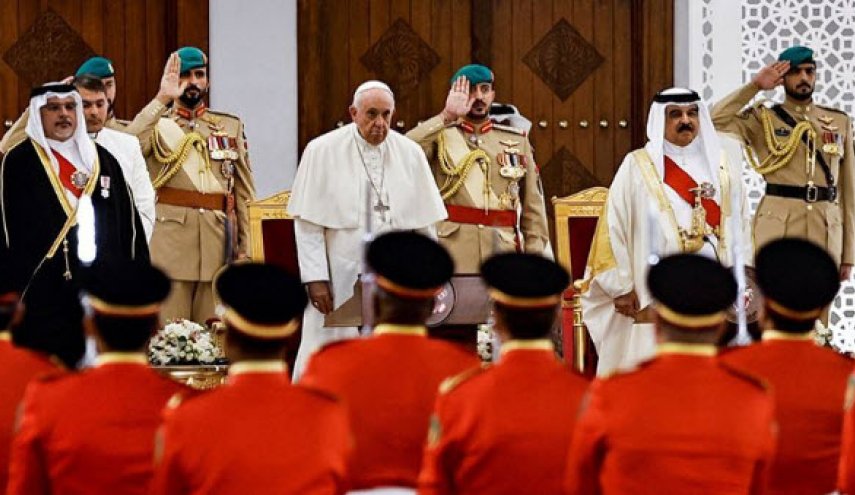 پاپ سران بحرین را به رعایت حقوق بشر فراخواند