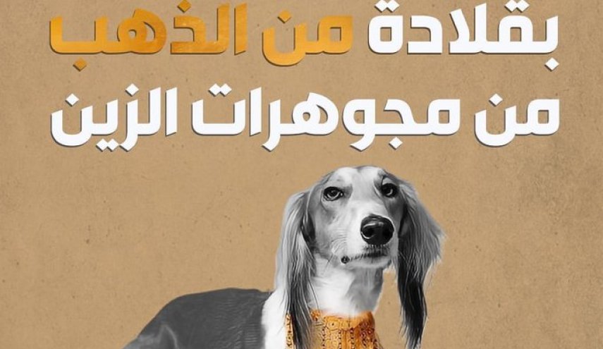 ابنة ملك البحرين تنشر صور لكلبها يتقلد بمجوهرات الزين!