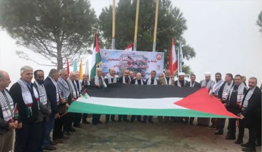 بزرگداشت روز جهانی «همبستگی با مردم فلسطین» در مرز لبنان و فلسطین
