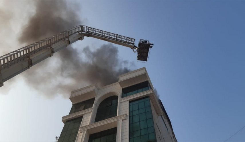 اندلاع حريق بالقرب من المسرح الوطني في بغداد