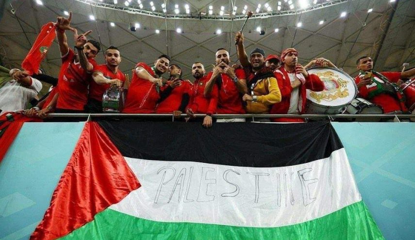 حماس پیروزی تیم ملی فوتبال مغرب مقابل پرتغال را تبریک گفت