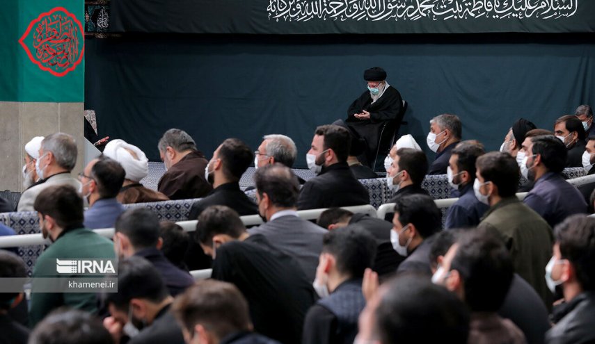 اقامة مجلس عزاء ذكرى استشهاد السيدة الزهراء (س) بحضور قائد الثورة الاسلامية