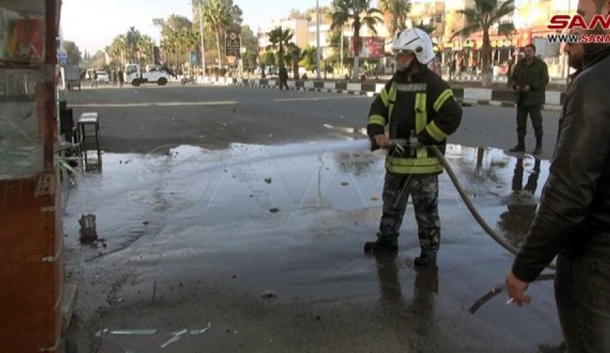 الجيش السوري يفجر عبوة ناسفة زرعها مجهولون وسط مدينة درعا