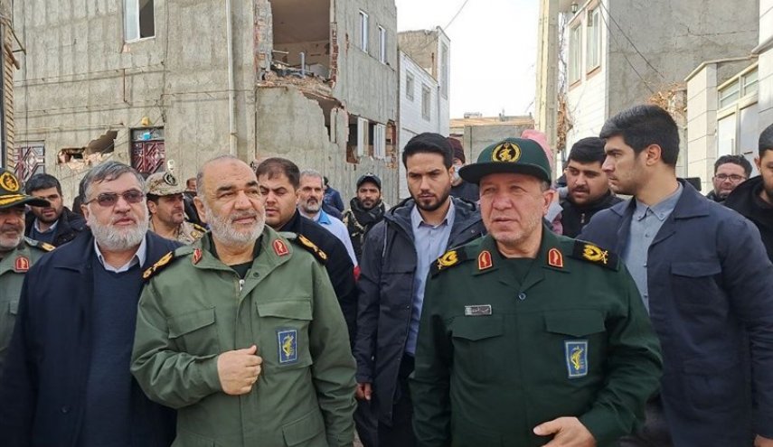 سرلشکر سلامی: سپاه با تمام امکانات در کنار مردم خوی است