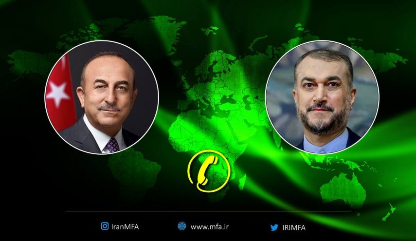 أمير عبد اللهيان لتشاووش أوغلو: فريق طبي وإغاثي من إيران في طريقه إلى تركيا للإغاثة