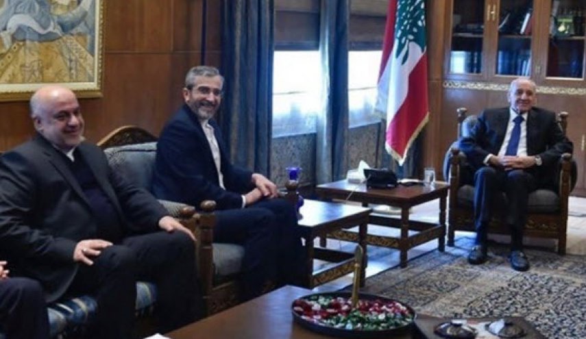 دیدار باقری با رئیس پارلمان لبنان