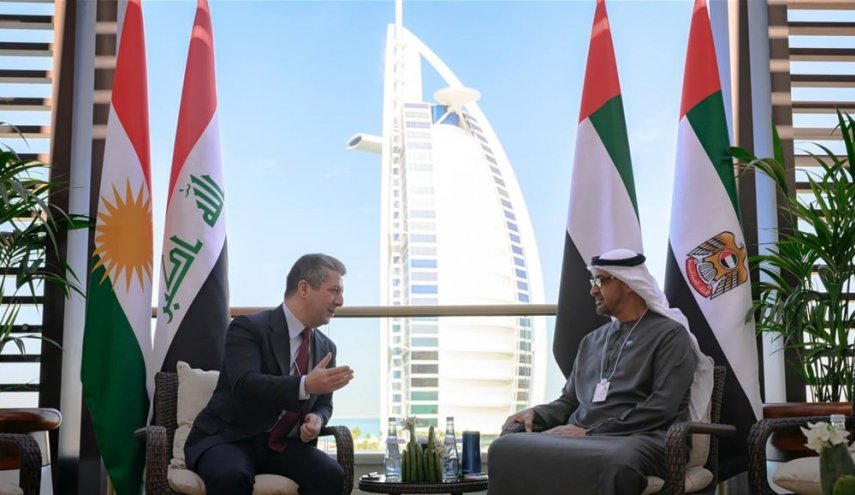 بارزاني وبن زايد يبحثان أطر التنسيق والتعاون بين كردستان وأبو ظبي