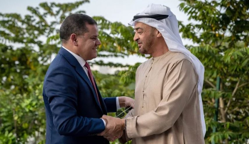 إبن زايد يستقبل الدبيبة في أبوظبي