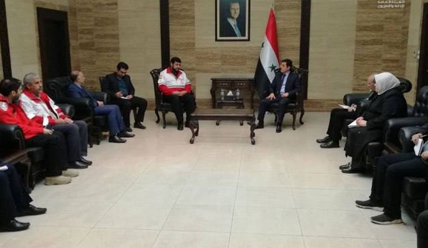 وزیر بهداشت سوریه با رییس هلال احمر جمهوری اسلامی ایران دیدار کرد
