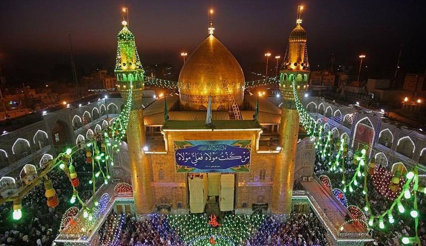 بیش از ۲ میلیون زائر در مراسم مبعث پیامبر (ص) در نجف اشرف شرکت کردند
