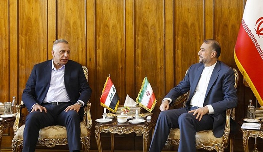 مصطفی الکاظمی با امیرعبداللهیان در تهران دیدار کرد