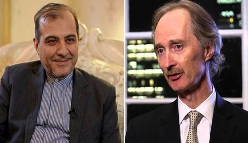 خاجي وبيدرسون يؤكدان ضرورة تسهيل إرسال المساعدات إلى سوريا