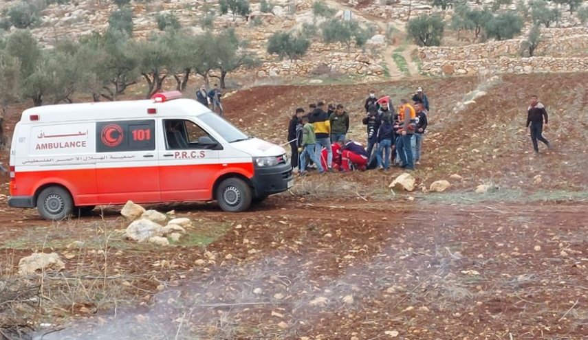 سرکوب راهپیمایی فلسطینیان در نابلس توسط نظامیان صهیونیست 