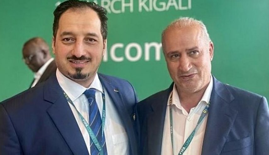 محادثات رئيسي الاتحادين الايراني والسعودي لكرة القدم في رواندا