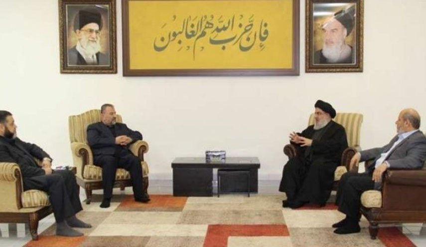 بیانیه حزب‌الله درباره دیدار هیئت حماس و سید حسن نصرالله در بیروت