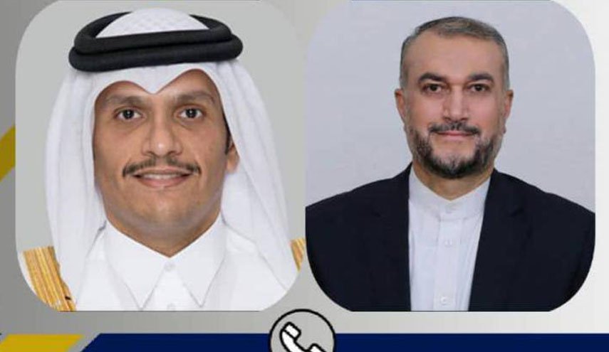 رایزنی تلفنی امیرعبداللهیان و وزیر خارجه قطر
