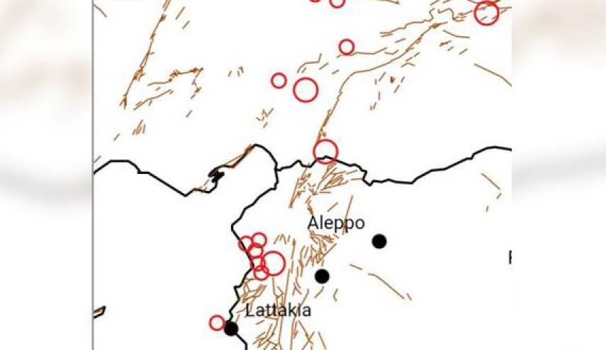 تسجيل 9 هزات أرضية بقوة 4.3 درجات شمال غرب حلب