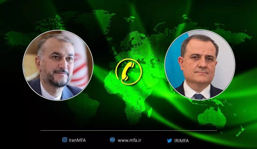 ثالث محادثات هاتفية بين وزيري خارجية إيران وآذربيجان خلال أسبوع 