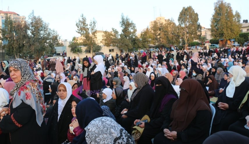 حضور بیش از 100 هزار نمازگزار در نماز عید فطر در مسجد الاقصی