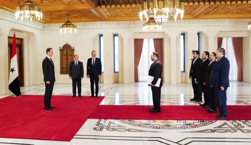 سفیر جدید ایران استوارنامه خود را تقدیم رئیس‌جمهور سوریه کرد
