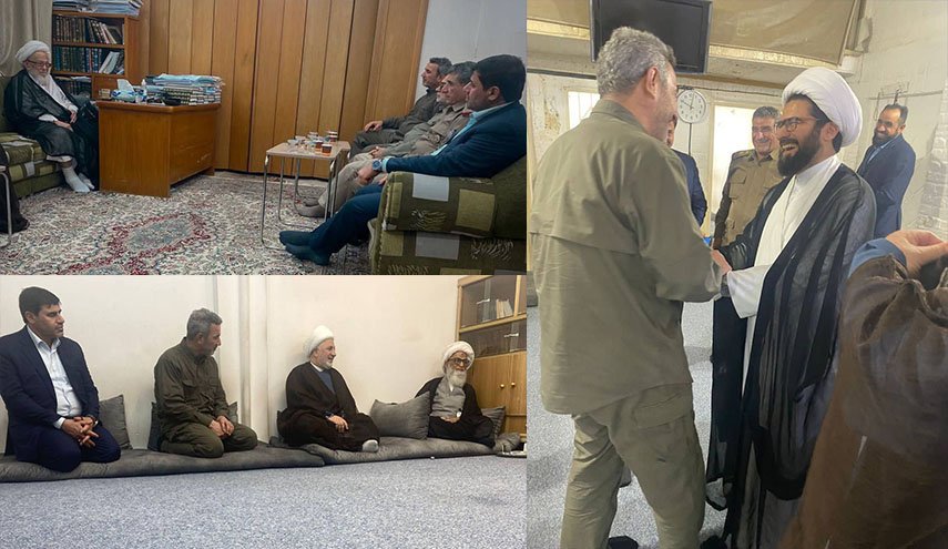ابو فدك المحداوي يزور مرجعين دينيين في النجف الاشرف 
