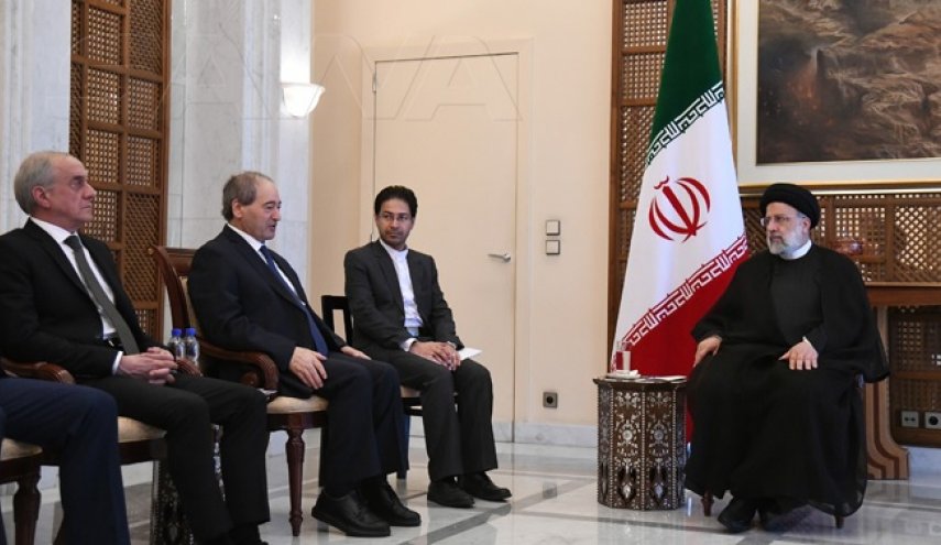 رئيسي في لقائه المقداد: ندعم باستمرار سيادة سورية واستقلالها ووحدة أراضيها