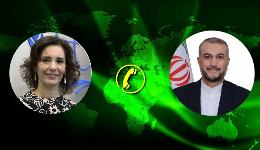 وزير الخارجية الايراني يجري اتصالا هاتفيا مع نظيرته البلجيكية
