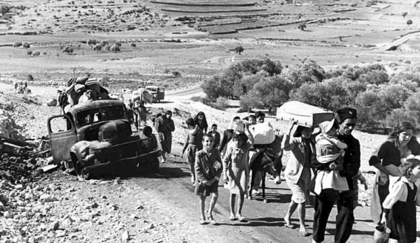 مراسم سازمان ملل برای نخستین بار در واکنش به واقعه ضد بشری کوچ اجباری فلسطینیان در سالروز نکبت