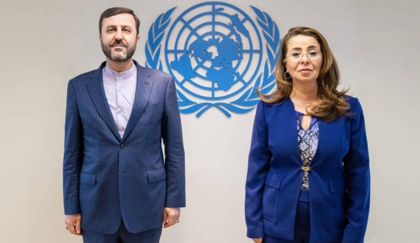غريب أبادي یلتقی المديرة التنفيذية لمكتب الأمم المتحدة لمكافحة الجريمة والمخدرات