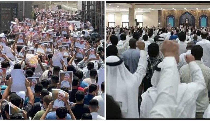 البحرينيون يهتفون 'الموت لإسرائيل' خلال صلاة الجمعة
