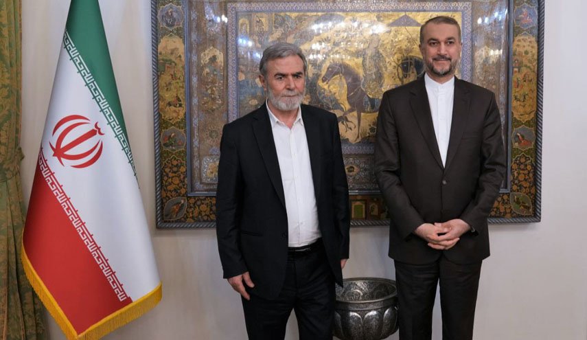 دیدار و گفتگوی دبیر کل جنبش جهاد اسلامی فلسطین با وزیر امور خارجه کشورمان