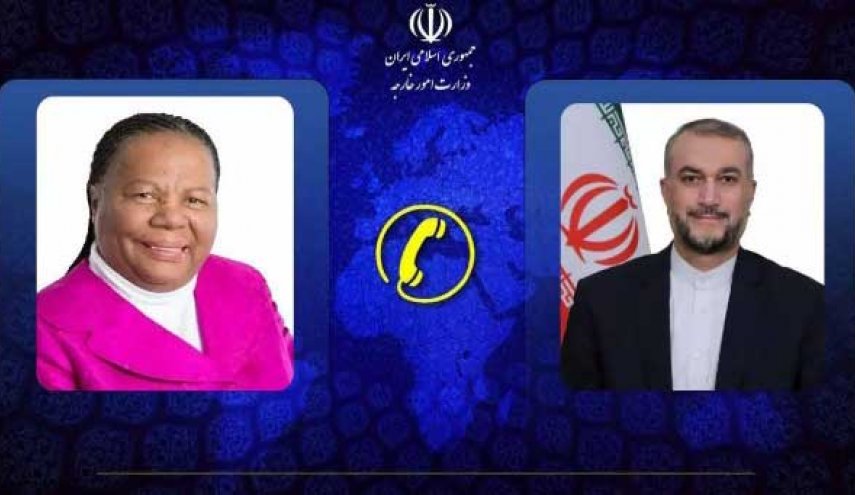 گفتگوی تلفنی امیرعبداللهیان با وزیر امور خارجه آفریقای جنوبی